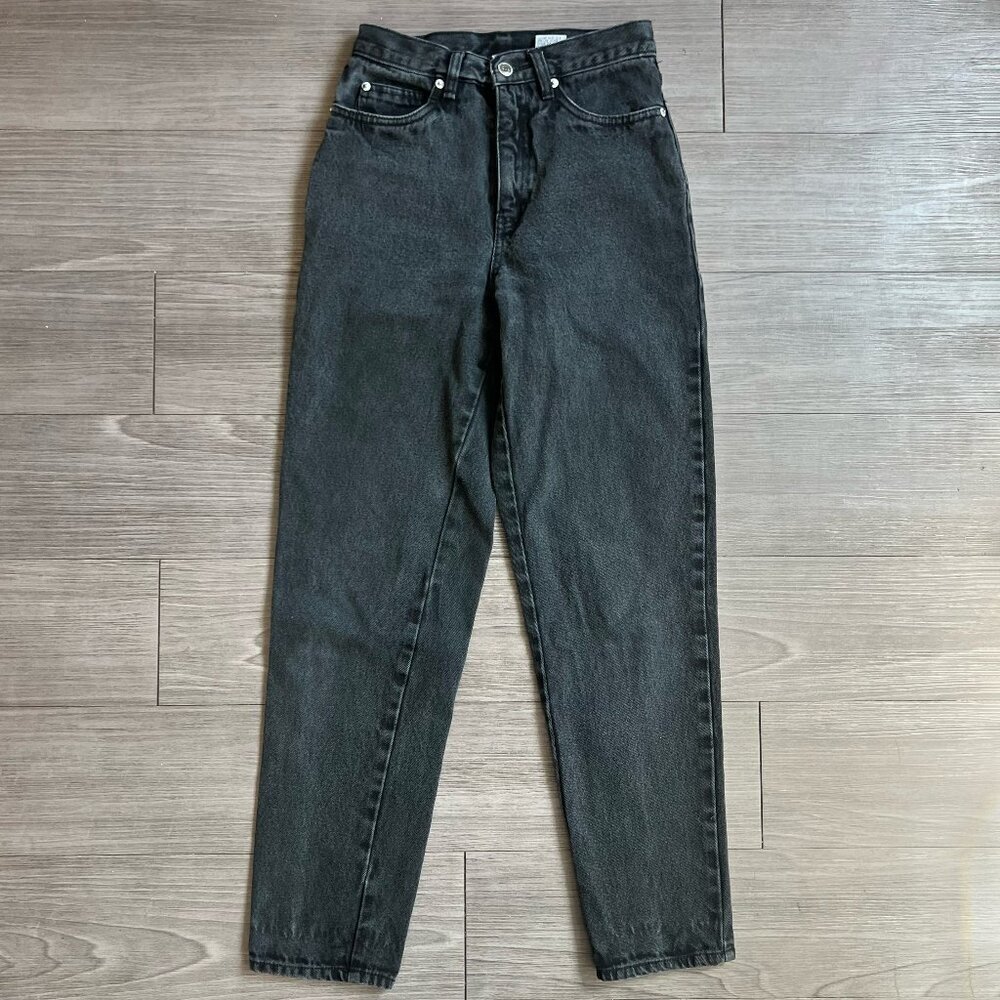 Vintage 80s Rio Jeans Black High Waist Tapered Leg Mom Jeans Size 26